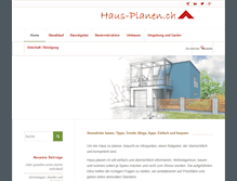 Tablet Screenshot of haus-planen.ch